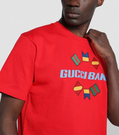 Shop Gucci Band Flag T-shirt