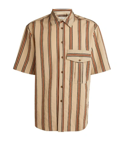 Shop Song For The Mute Stripe Military Shirt