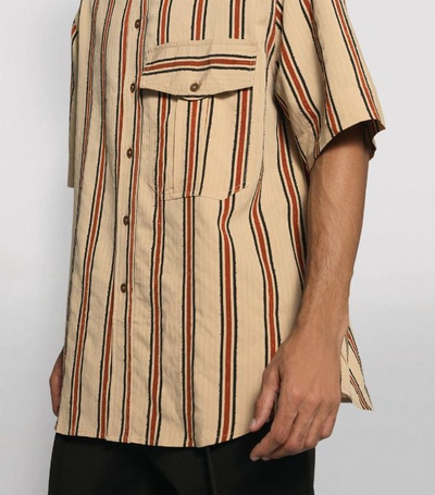 Shop Song For The Mute Stripe Military Shirt