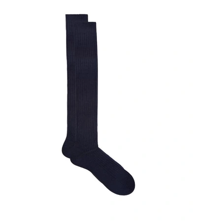 Shop Pantherella Cashmere Ribbed Socks