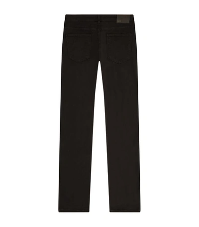 Shop Paige Normandi Straight Jeans In Black