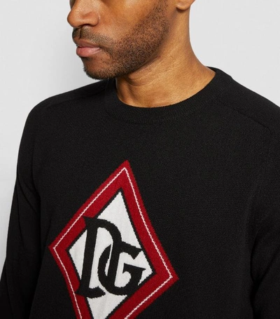 Shop Dolce & Gabbana Knit Monogram Sweater