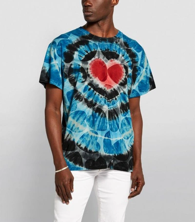 Shop Amiri Tie-dye Heart T-shirt