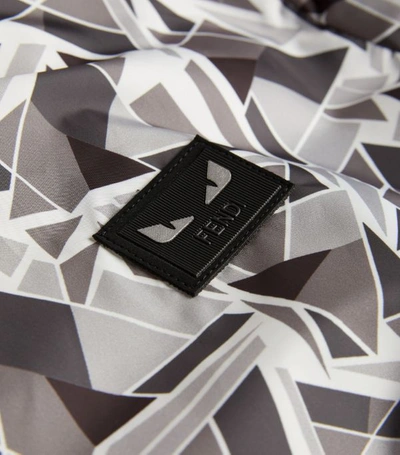 Shop Fendi Abstract Print Windbreaker Jacket