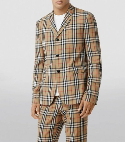 Shop Burberry Vintage Check Tailored Jacket