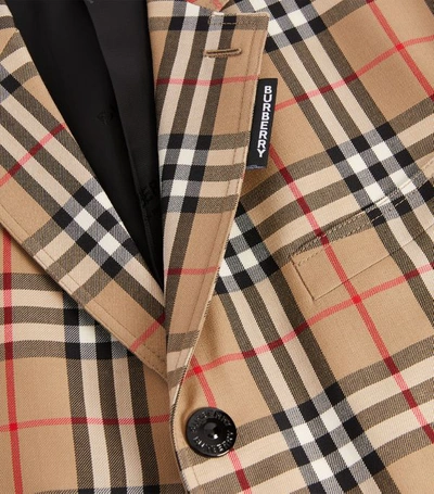 Shop Burberry Vintage Check Tailored Jacket