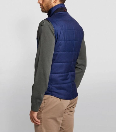 Shop Isaia Cashmere Quilted Gilet