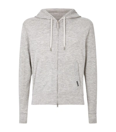 Shop Tom Ford Cashmere Zip-up Hoodie