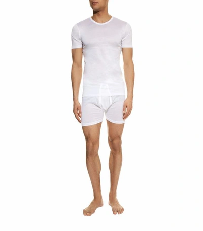Shop Zimmerli 252 Royal Classic T-shirt In White