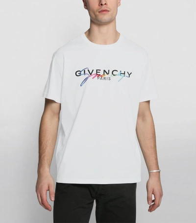 Givenchy Rainbow Signature Logo T-shirt | ModeSens