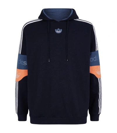 Adidas Originals Team Signature Trefoil Hoodie In Navy | ModeSens