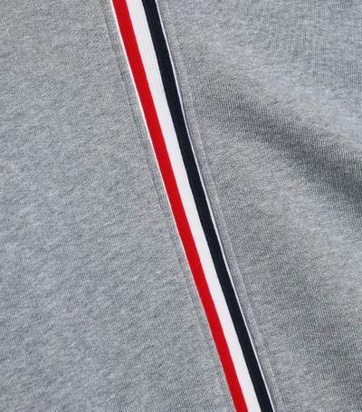 Shop Thom Browne Tricolour Accent Zip-up Hoodie