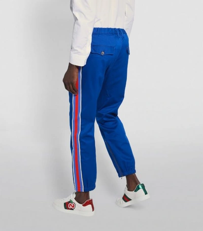 Shop Gucci Cotton Side Stripe Trousers