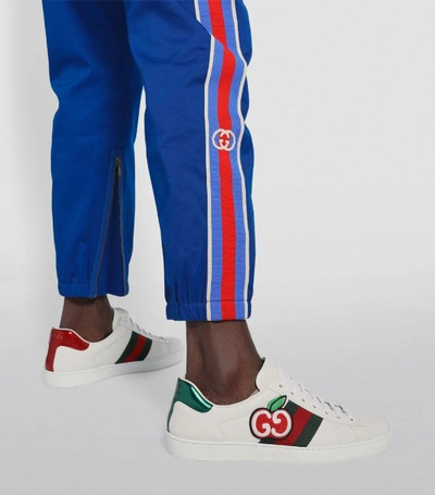 Shop Gucci Cotton Side Stripe Trousers