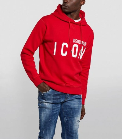 Shop Dsquared2 Cotton Icon Hoodie