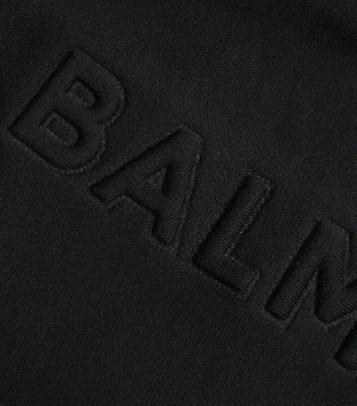 Shop Balmain Embossed Logo T-shirt