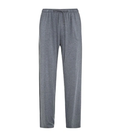 Shop Derek Rose Basel Lounge Trousers In Grey