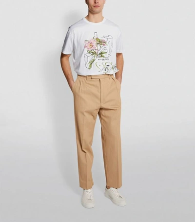 Shop Givenchy Peony Print T-shirt