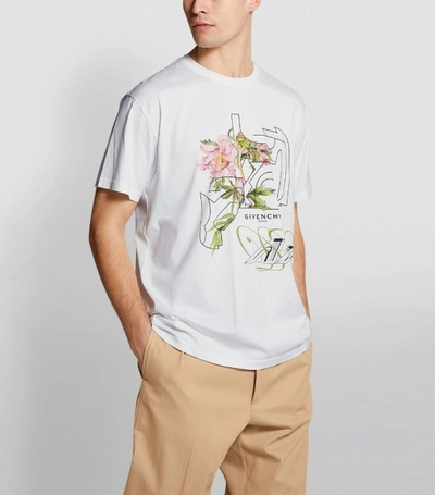 Shop Givenchy Peony Print T-shirt
