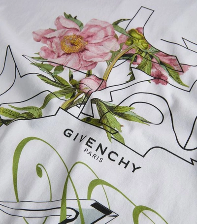 Shop Givenchy Peony Print T-shirt