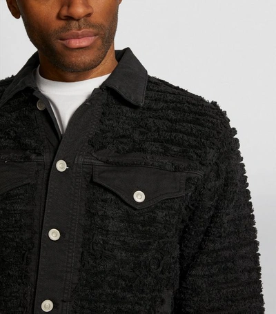 Shop Alyx 1017  9sm X Blackmeans Shredded Denim Jacket