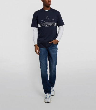 Shop Adidas Originals Trefoil Outline T-shirt