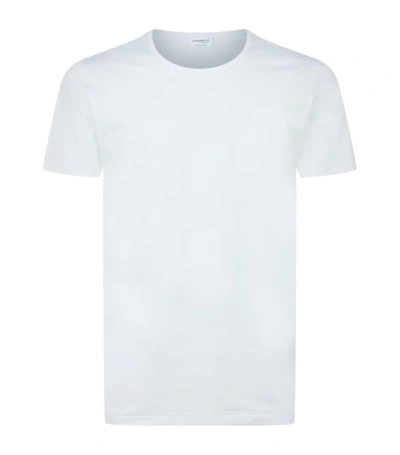 Shop Zimmerli 172 Pure Comfort Round Neck T-shirt In White