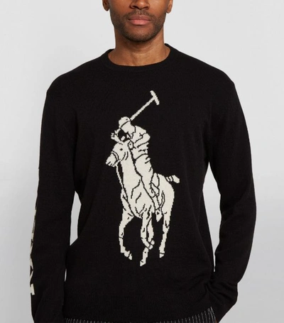 Shop Polo Ralph Lauren Big Polo Pony Wool Sweater