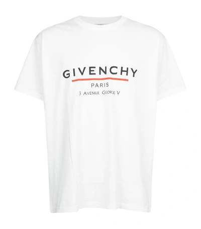 Shop Givenchy Giv Tee Ovrsz Adrss Logo