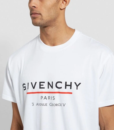 Shop Givenchy Giv Tee Ovrsz Adrss Logo