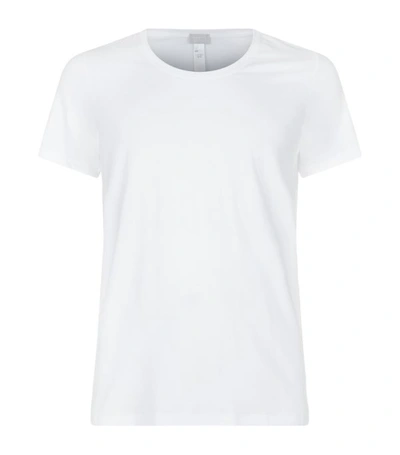 Shop Hanro Cotton Superior Short Sleeve T-shirt In White