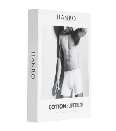Shop Hanro Cotton Superior Boxer Briefs In White