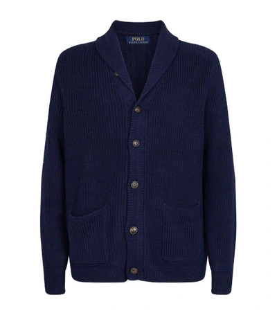 Shop Polo Ralph Lauren Knitted Shawl-collar Cardigan