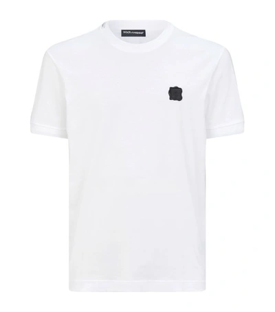 Shop Dolce & Gabbana Cotton Logo T-shirt In Multi