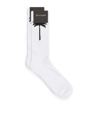 Shop Palm Angels Palm Tree Ankle Socks