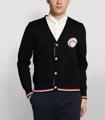 Shop Thom Browne Baseball Cardigan