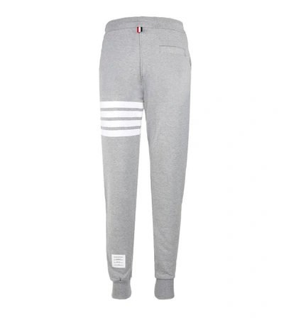 Shop Thom Browne 4-bar Tapered Sweatpants