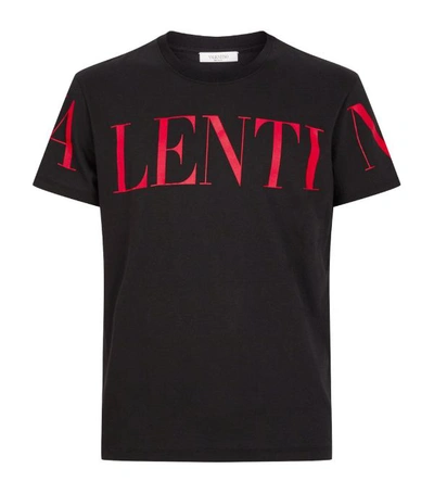 Shop Valentino Logo Print T-shirt