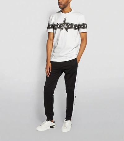 Shop Dolce & Gabbana Logo Star Stripe T-shirt