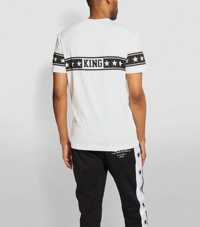 Shop Dolce & Gabbana Logo Star Stripe T-shirt