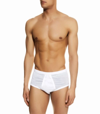Shop Zimmerli 252 Royal Classic Briefs In White