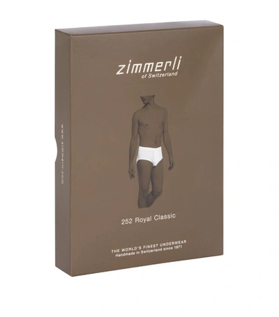 Shop Zimmerli 252 Royal Classic Briefs In White