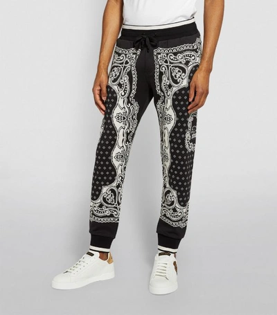 Shop Dolce & Gabbana Bandana Print Sweatpants