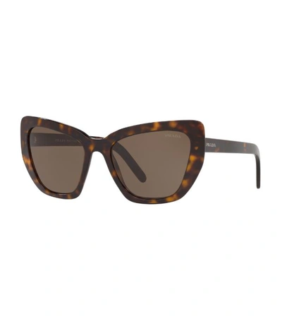 Shop Prada Tortoiseshell Cat-eye Sunglasses