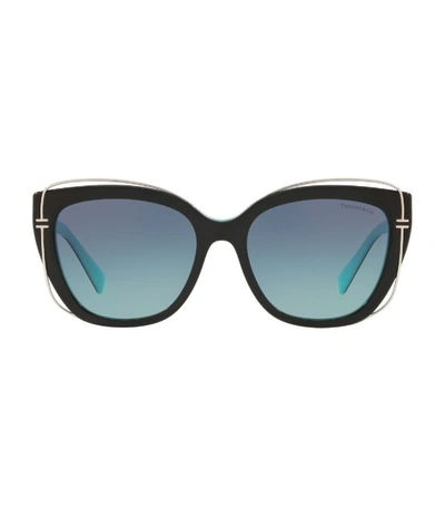 Shop Tiffany & Co Cat Eye 't' Sunglasses