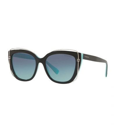 Shop Tiffany & Co Cat Eye 't' Sunglasses