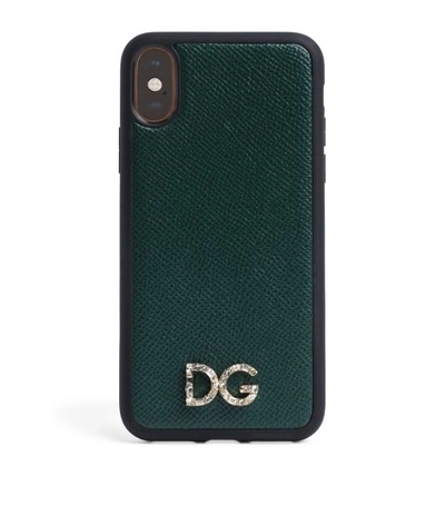 Shop Dolce & Gabbana Leather Iphone X/xs Case