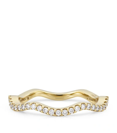 Shop Atelier Swarovski Yellow Gold And Lab-grown Diamond Arc-en-ciel Ring