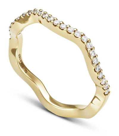 Shop Atelier Swarovski Yellow Gold And Lab-grown Diamond Arc-en-ciel Ring