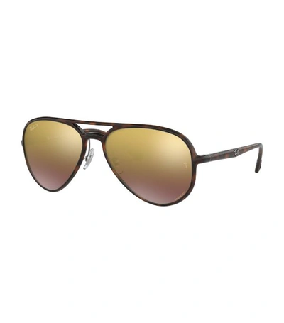 Shop Ray Ban Chromance Aviator Sunglasses